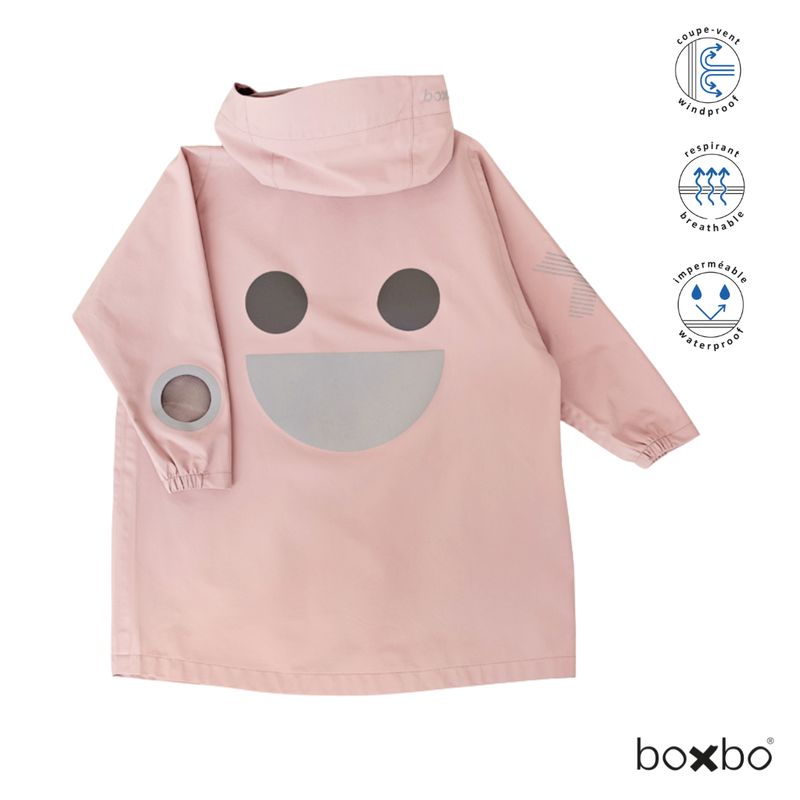 Boxbo Kids Rain Jacket Eco Reflective Windbreaker, Rosa – product image, school supplies, baby clot…