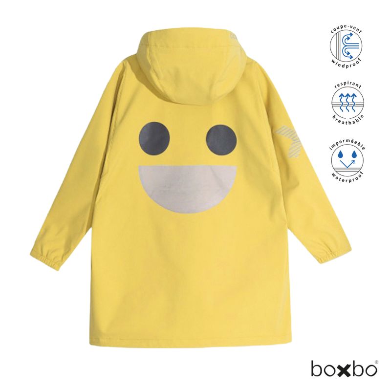 Boxbo Kids Rain Jacket Eco Reflective Windbreaker, Gelb – product image, school supplies, baby clot…