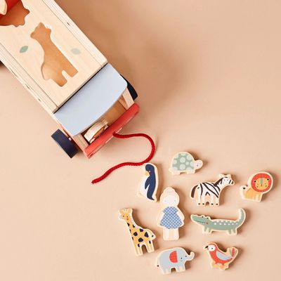 Jeu de tri de formes Jeep Safari en bois FSC®