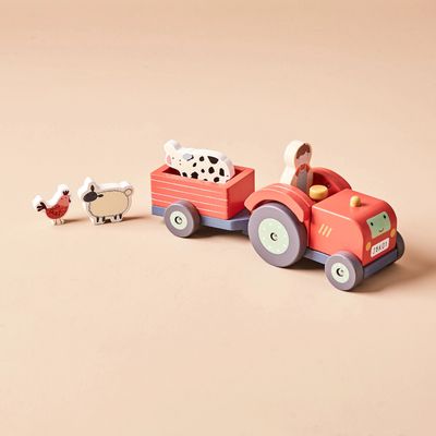 Just Bee Kids Wooden Tractor Toy FSC – product image, arts and crafts, wooden toy
