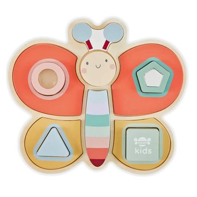 Wooden Sensory shapes puzzle  Butterfly  (FSC) Wooden Sensory shapes puzzle  Butterfly  (FSC)