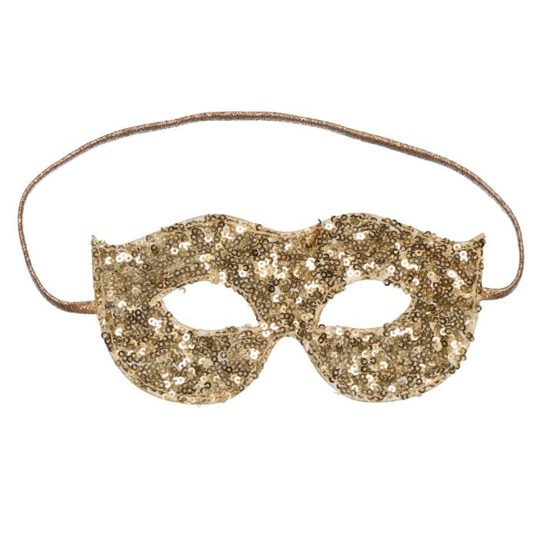 Gold Sequin Mask for Kids