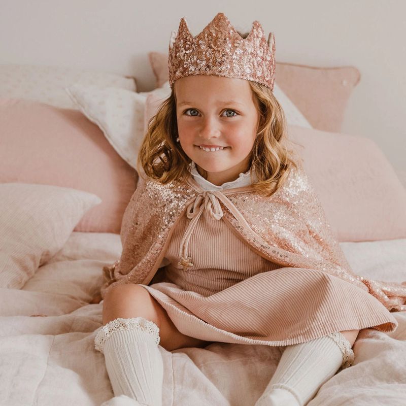 Luciole et Petit Pois Cape à paillettes roses pour filles, Rosa – photo produit, jeu d’imitation, t…