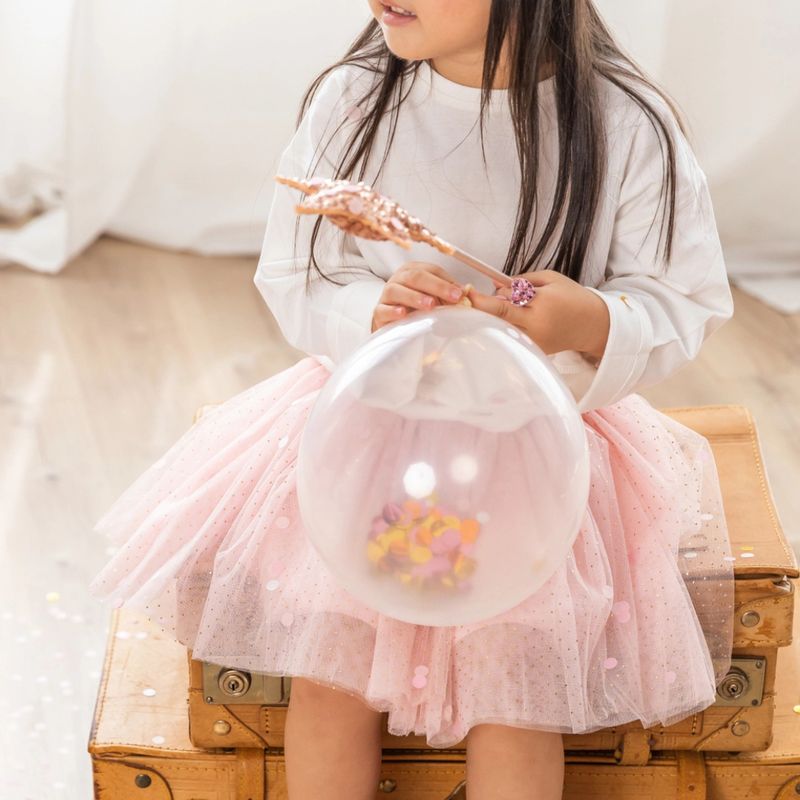 Luciole et Petit Pois Jupe tutu rose à pois, Rosa – photo produit, jeu d’imitation, textile bébé