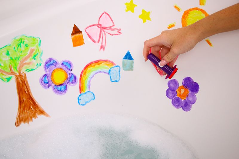 Zimpli Kids Baff Paints 10 pack - Paint Sticks – product image, STEM toy, bath time
