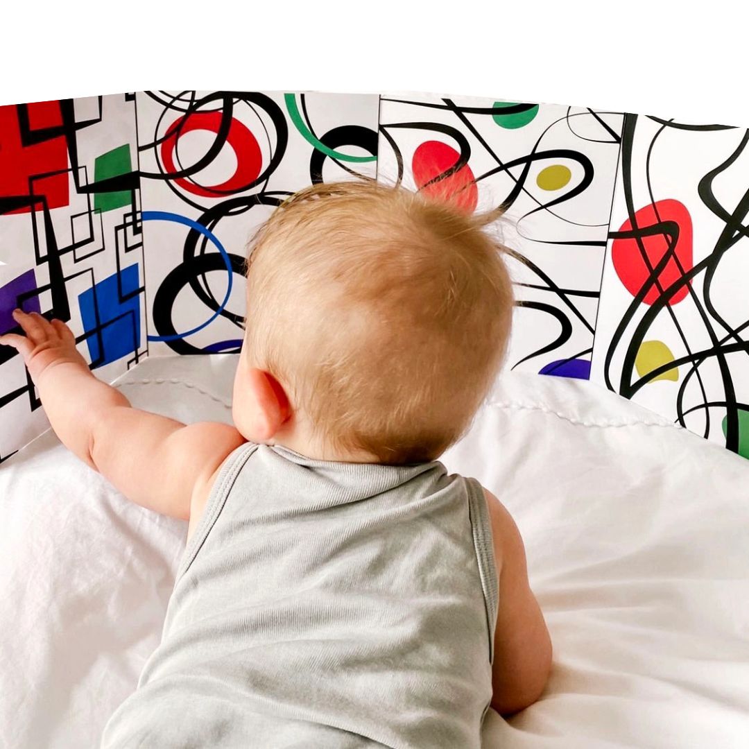Tableau d&#39;éveil pour bébé | 3 mois et plus, dépliable et coloré