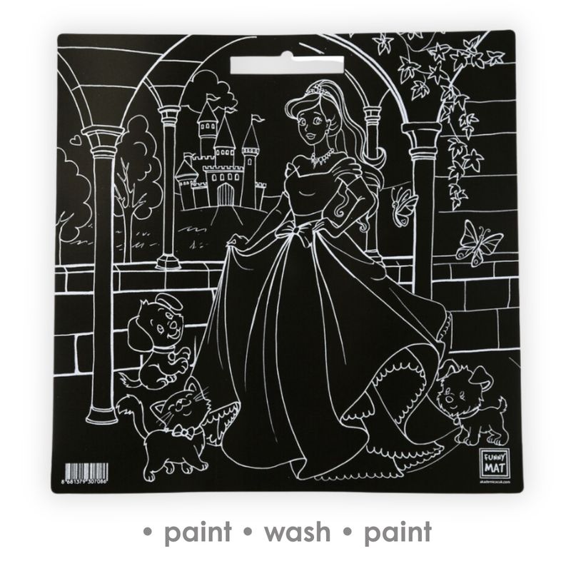 Tableau 3en1, Décoration Murale, Tapis de Coloriage Réutilisable. PRINCESSE Tableau 3en1, Décoration Murale, Tapis de Coloriage Réutilisable. PRINCESSE