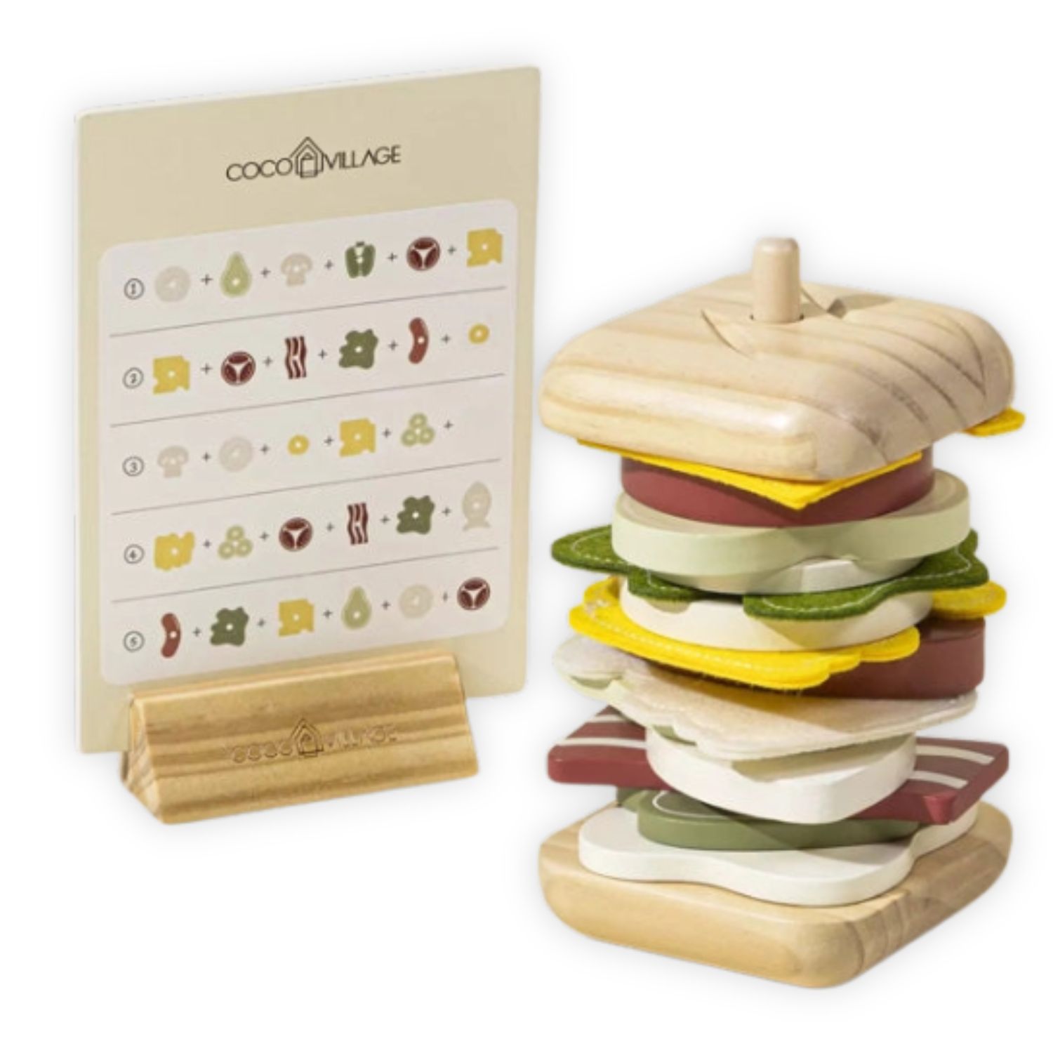 Wooden Stackable Sandwich