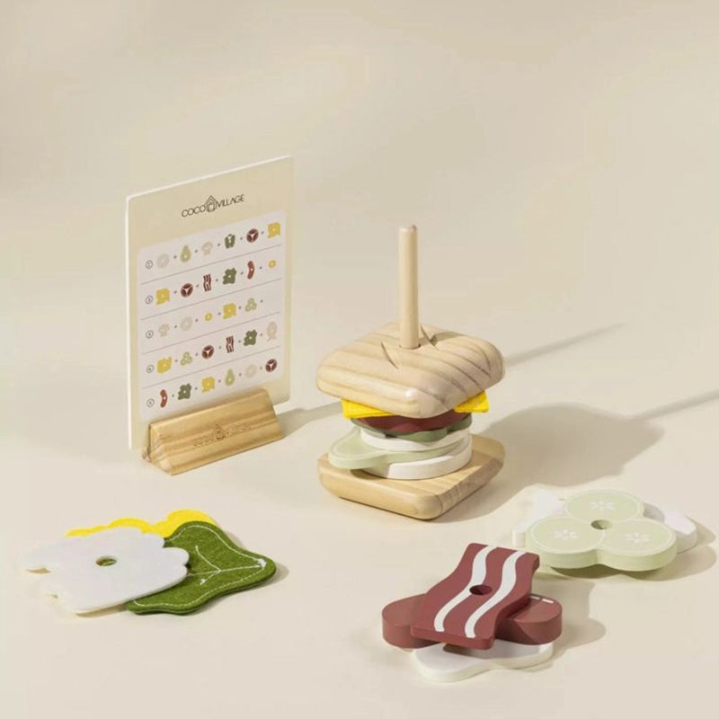 Coco Village Wooden Stackable Sandwich – product image, arts and crafts, wooden toy