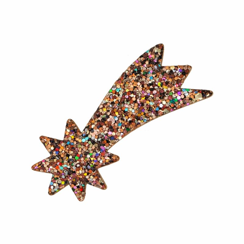 Shooting Star Brooch – Bronze Glitter