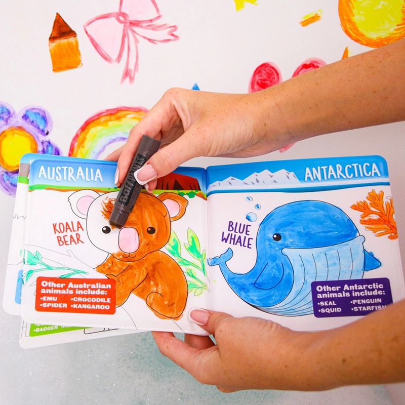 Zimpli Kids Kids Bath Paint Activity Set With Colouring Book – product image, STEM toy, bath time