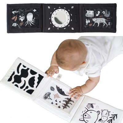 Baby Tummy Time Gallery Black &amp; White With Mirror