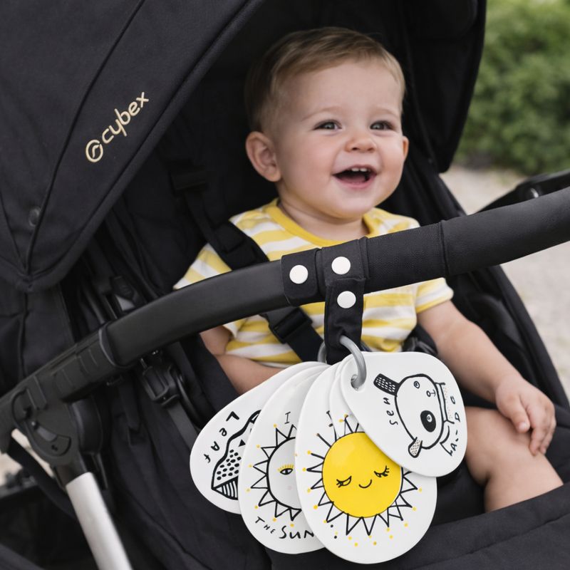 Wee Gallery Baby Stroller Cards – I See on a Walk – product image, tummy time toy, stroller accesso…