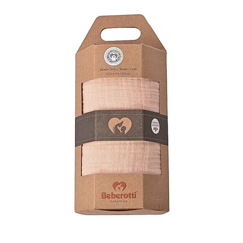 Organic Muslin Swaddle Blanket rose