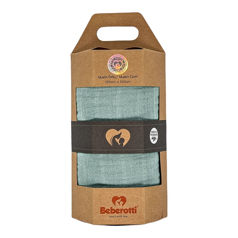 Organic Muslin Swaddle Blanket mint