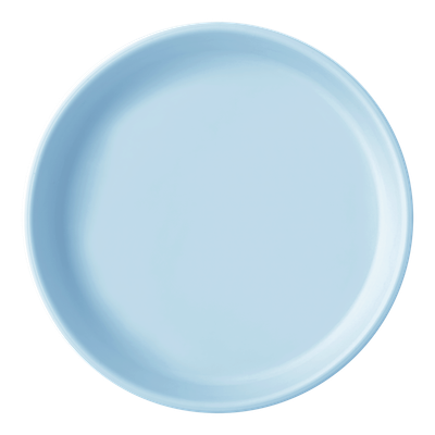 MinikOiOi BASICS - Plate - Mineral Blue - Silicone plate