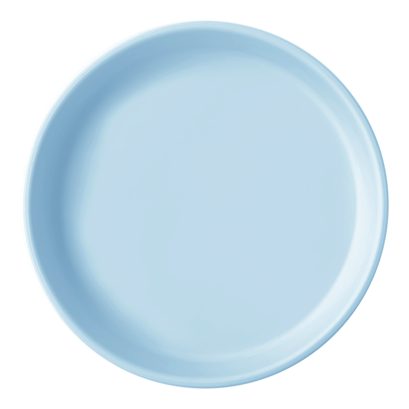 MinikOiOi BASICS - Plate - Mineral Blue - Silicone plate