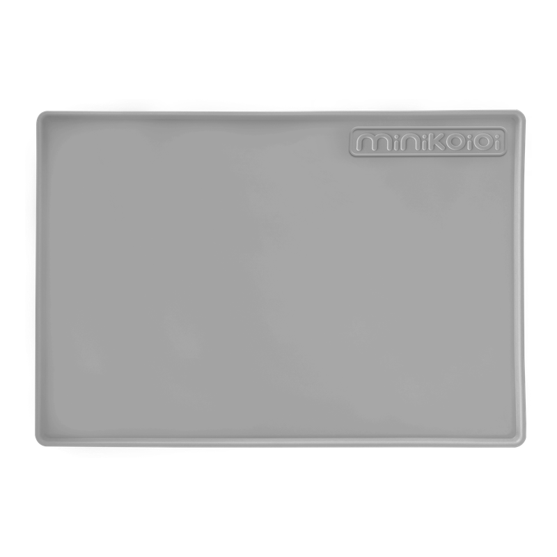 MinikOiOi Mat - Powder Grey - Silicone feeding/baking mat, Silicone Place Mat