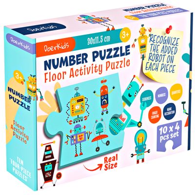 DoerKids® Number Puzzle, Giant Floor Puzzle
