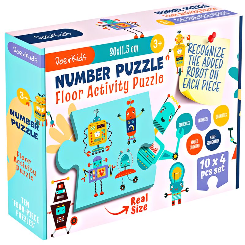 DoerKids® Number Puzzle, Giant Floor Puzzle