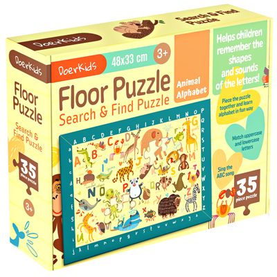 DoerKids® Cerca, trova e conta il puzzle con l'alfabeto degli animali