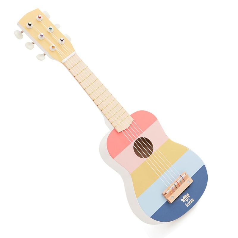 Just Bee Kids Stripe Wooden Guitar Toy