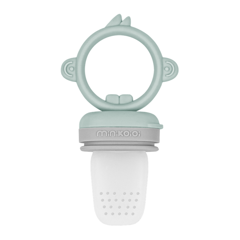 MinikOiOi Pulps - River Green / Powder Grey - Silicone fruit/vegetable feeder