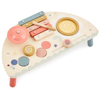 Just Bee Kids Wooden Table Top Music &amp; Activity Table