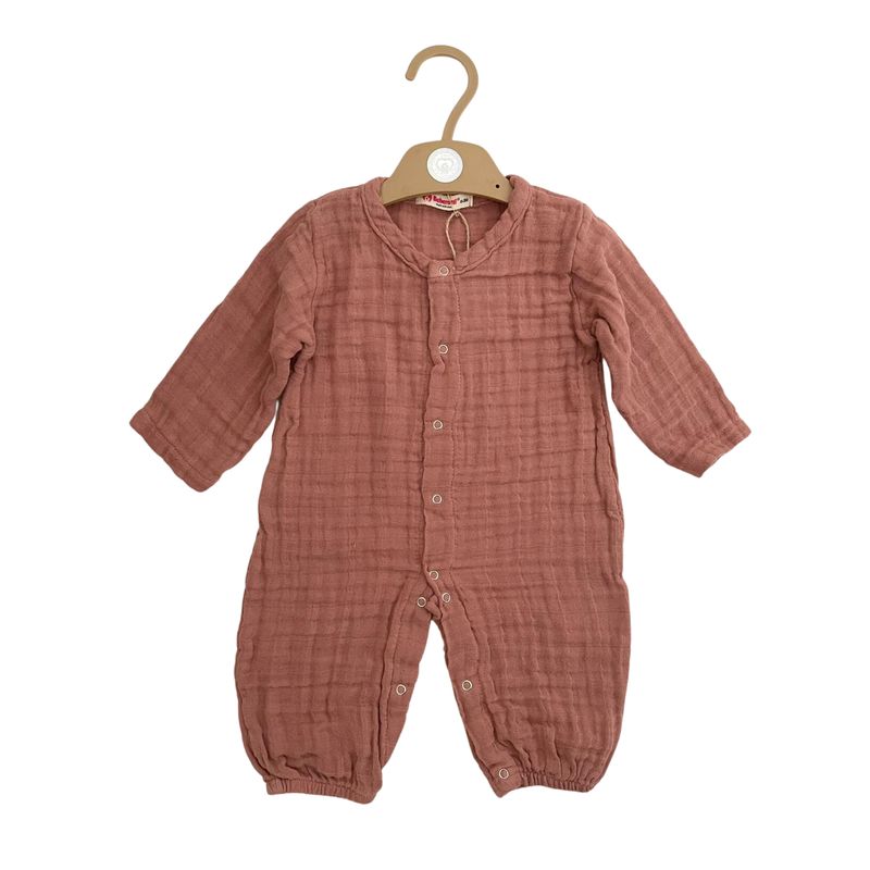 Beberotti® Organic Muslin jumpsuit Rose