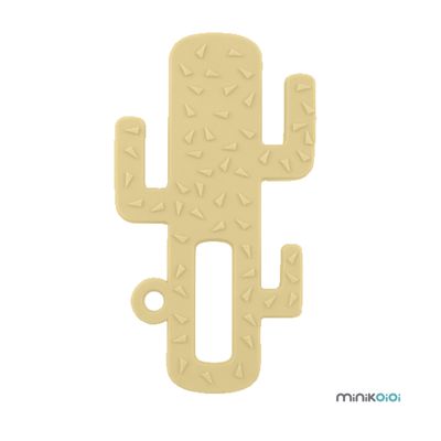 MinikOiOi Cactus - Mellow Yellow - Soft silicone teether