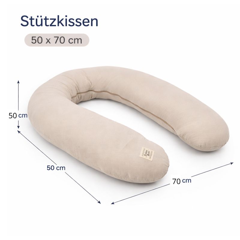 Support Pillow - Sand - Beige - 50 X 70 Cm