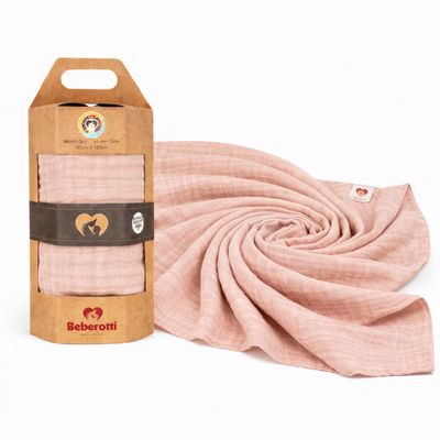 Organic Muslin Swaddle Blanket rose