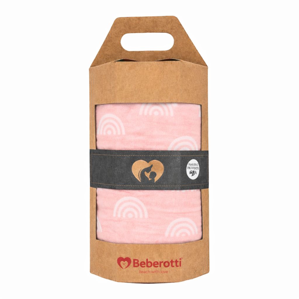 Organic Muslin Swaddle Blanket grey/star