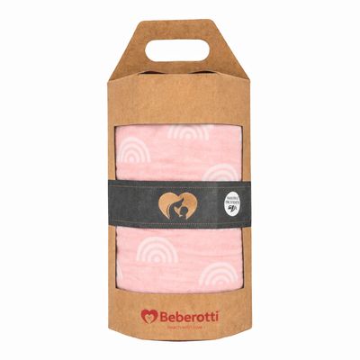 Organic Muslin Swaddle Blanket grey/star