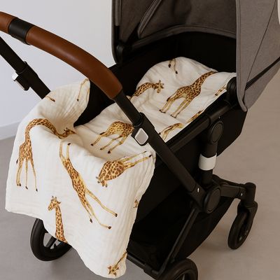 Musselin Babydecke 4-lagig mit print