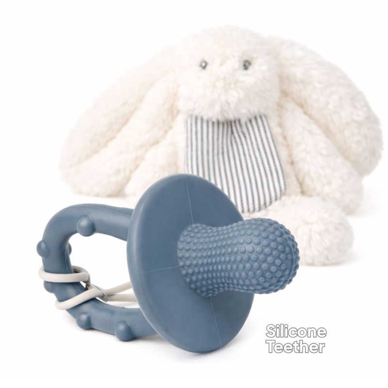 MinikOiOi® Sensorial Toy Bunny &amp; Gumy Teether – Plush Line