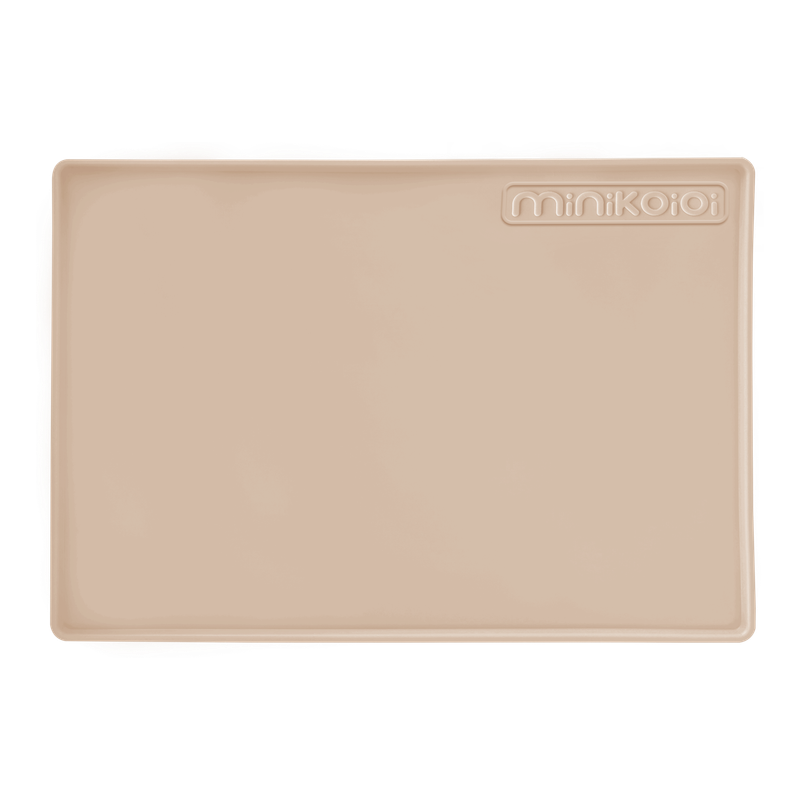 MinikOiOi Silicone Mat – Placemat &amp; Baking Mat – BPA-Free, Non-Slip, Beige – baby feeding set, arts…