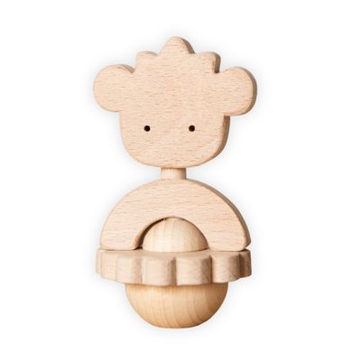 Hochet en bois fait main OURI Childwood Hochet en bois fait main OURI – anneau de dentition bébé, jouet sensoriel bébé
