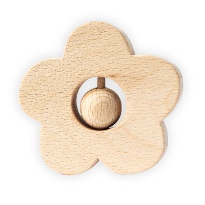 Hochet en bois fait main MARGUERITE Childwood Hochet en bois fait main MARGUERITE – anneau de dentition bébé, jouet sensoriel bébé