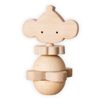 Hochet en bois fait main SOURIS Childwood Hochet en bois fait main SOURIS – anneau de dentition bébé, jouet sensoriel bébé