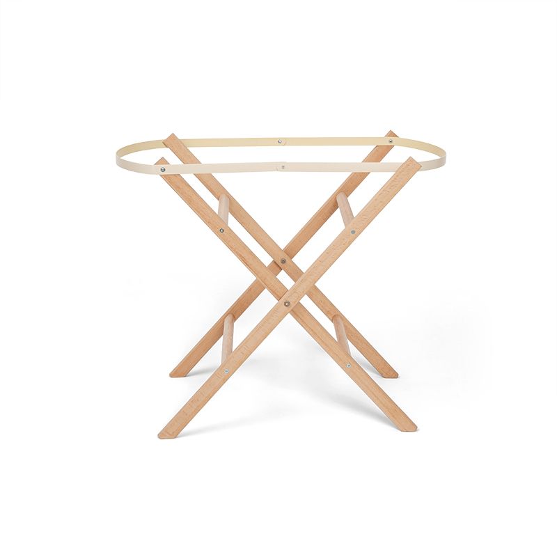 Funnababy Support pour Couffin de Moïse - Naturel – photo produit, sommeil bébé, jouet en bois