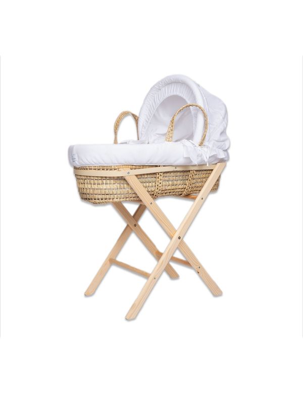 Moses Basket Set, incl Basket - Basic - White