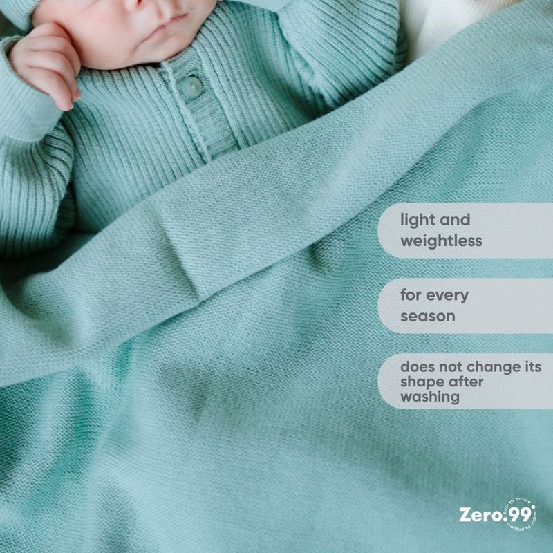 Newborn Sleepsuit Zero.99, Grün (Mintgrün) – product image, baby textile, baby clothing