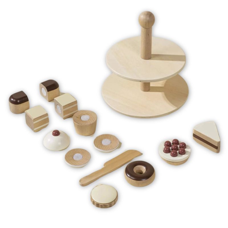 Coco Village Torre di dolci in legno – Ideale per l’apprendimento a casa – gioco sensoriale baby, s…