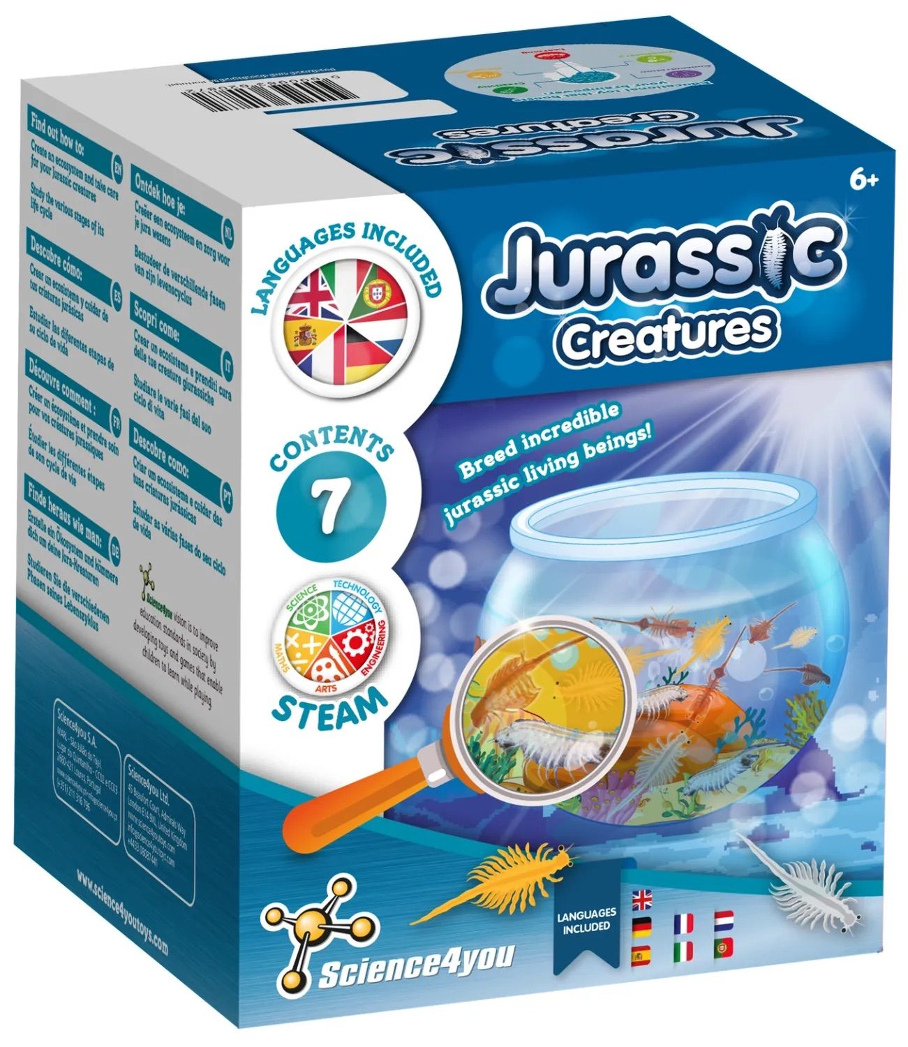 Science4you Jurassic Creatures Sea Life Kit – STEM Toy with Brine Shrimp Eggs &amp; Aquarium – STEM toy…