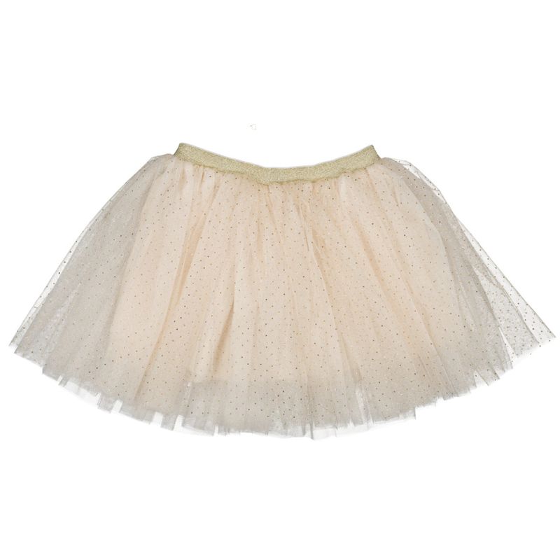 Luciole et Petit Pois Jupe tutu à pois dorés, Gold – jeu d’imitation, textile bébé