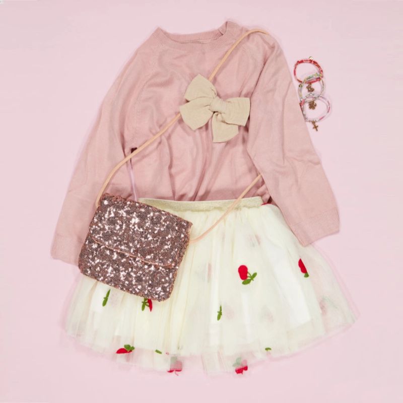 Pink Sequin Kids Handbag