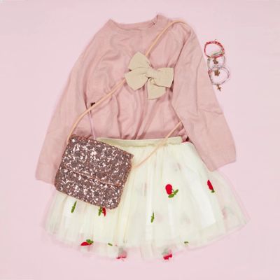 Pink Sequin Kids Handbag