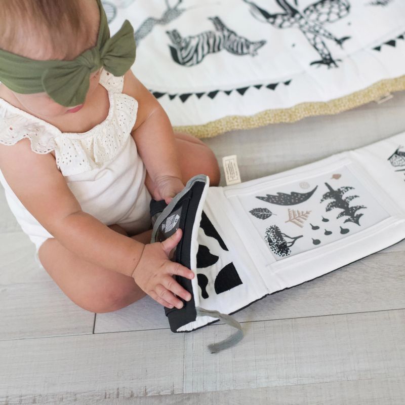 Wee Gallery Baby Tummy Time Gallery Black &amp; White With Mirror, Weiss, Schwarz – product image, tumm…