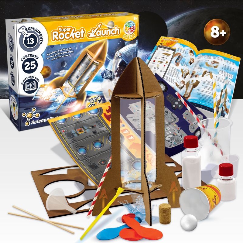 Science4you Super Rocket – STEM Rocket Science Experiment Kit – product image, STEM toy, baby cloth…